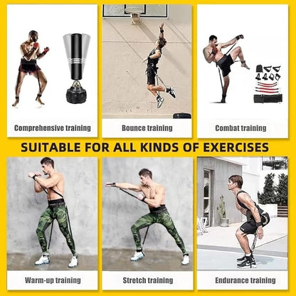 Boxing Resistance Bands, Leg Strength and Agility Speed Trainer for Men and Women Exercise Power