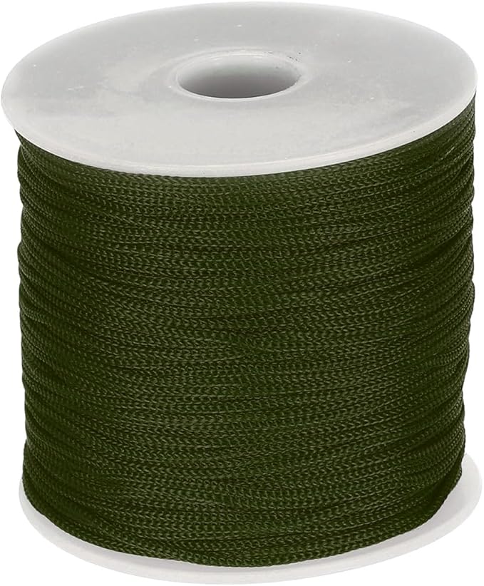 MECCANIXITY 1/16 Inch Polypropylene Rope Braided Ropes, 328ft Nylon Rope Hollow Utility Cord for