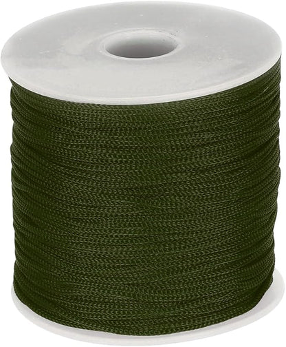 MECCANIXITY 1/16 Inch Polypropylene Rope Braided Ropes, 328ft Nylon Rope Hollow Utility Cord for
