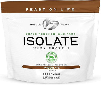 Muscle Feast Grass-Fed Whey Protein Isolate, All Natural Hormone Free Pasture Raised, Whey Isolate