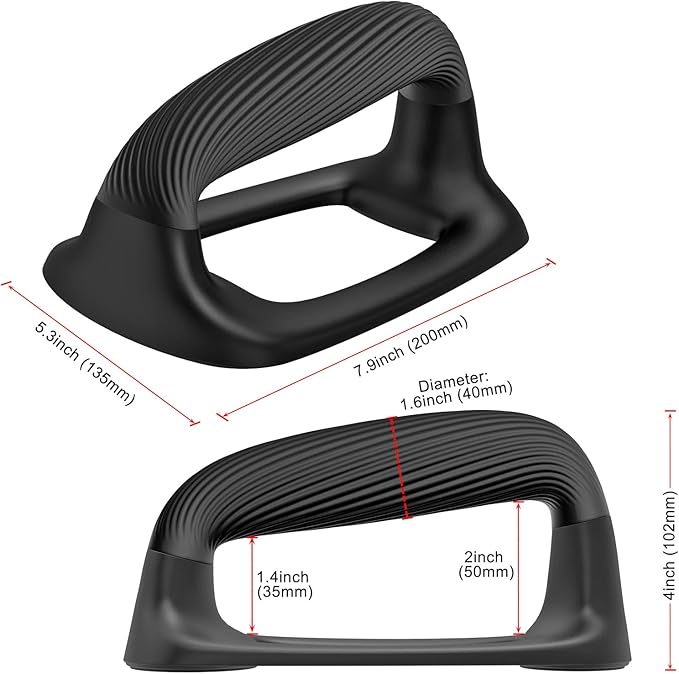 Kipika Push Up Bars, Pushup Stands With Thickened Soft Plastic Handle, Stable and Non-Slip Base