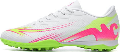 Men's High Top Soccer Shoes FG Long Spikes Adult Football Shoes Lightweight Professional Athletic