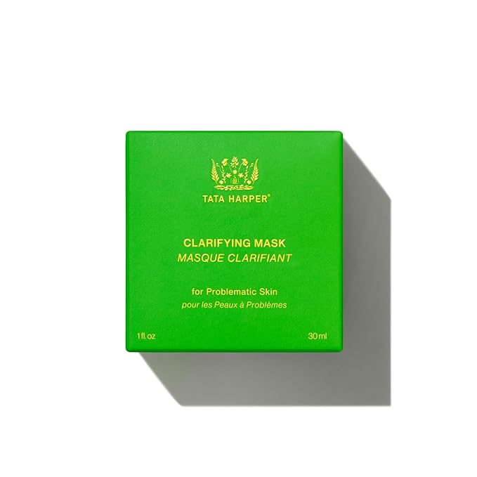 Tata Harper Clarifying Mask, BHA Face Mask for Blemishes, Exfoliating Face Mask with AHA's, Natural