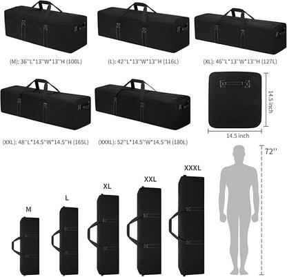48 Inch Duffle Bag for Travel Camping - 165L Extra Large Heavy Duty Duffel Bag, Sport Equipment