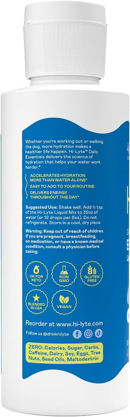 Hi-Lyte Electrolytes for Fasting, Immune Support and Rapid Hydration | 48 Servings | NO Calories NO