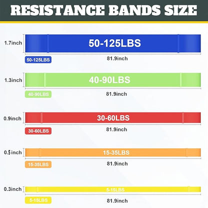 Exercise Bands Resistance Bands for Working Out,Pull Up Bands Set,at Home Workout Equipment,Workout