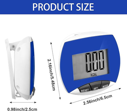 Weewooday Pedometer for Walking Steps and Miles Simple Step Counter Clip on for Walking with