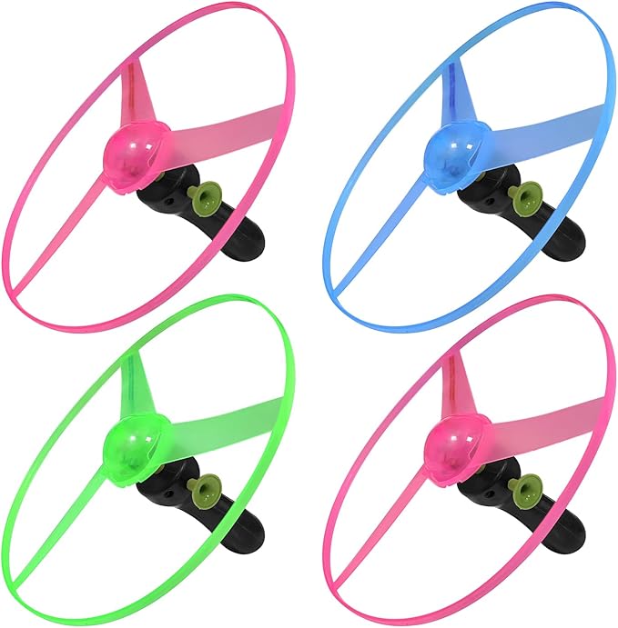 M.best 12 Sets LED Flying Set, Fun Flying Saucers Toys for Kids with Flashing Lights, Flying Toy