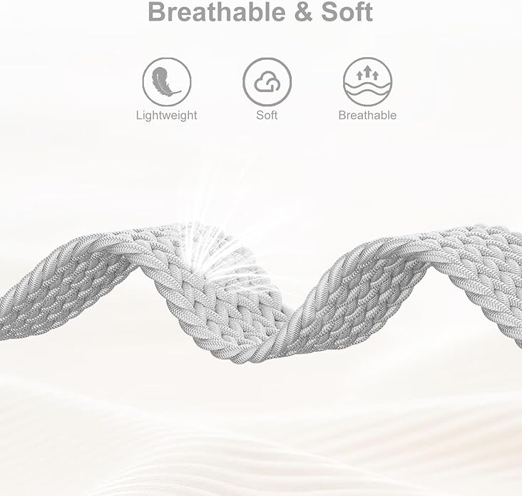 Braided Bands Compatible with Garmin Vivoactive 6/5/3/Venu 2 Plus/Forerunner 165/55/645/245 Music