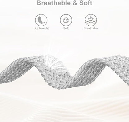 Braided Bands Compatible with Garmin Vivoactive 6/5/3/Venu 2 Plus/Forerunner 165/55/645/245 Music