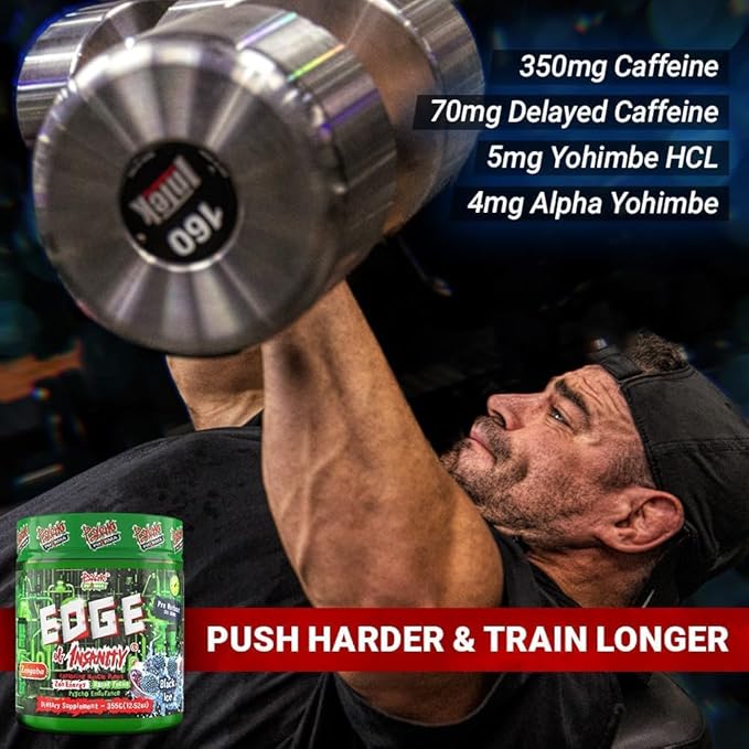 Psycho Pharma Strongest High Stim Preworkout Powder - Edge of Insanity - Most Intense Pre Workout