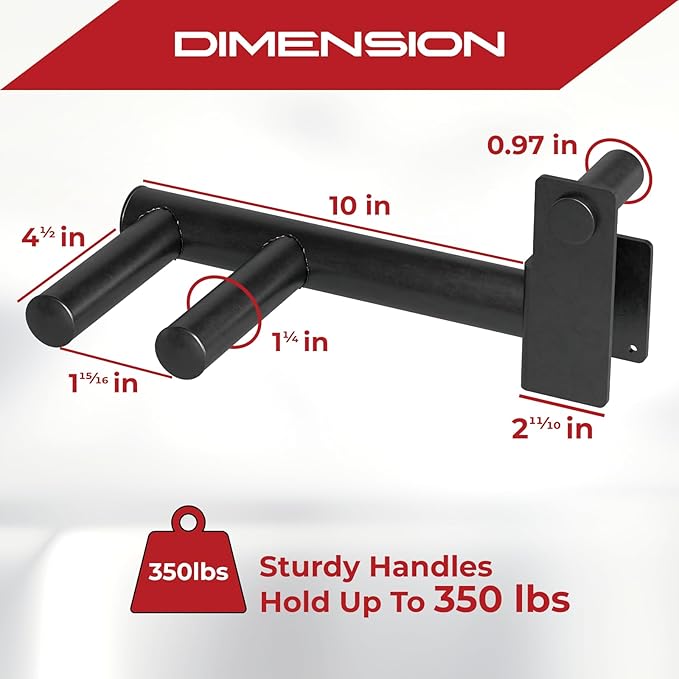 Yes4All Power Rack J-Hooks & Attachments – Heavy Duty Barbell Holders Compatible with 2x2 & 3x3
