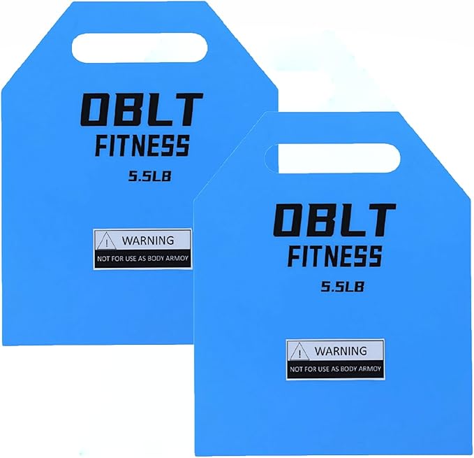 OBLT Weight Vest Plates for Full-Body Strength Training-5.5/9.3/14/19 LBS Suitable Crossfit,Outside