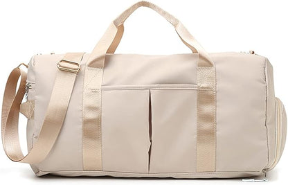 ZUEVI Sports Gym Bag for Men or Women Waterproof Weekender Travel Duffel Bag with Shoes Compartment