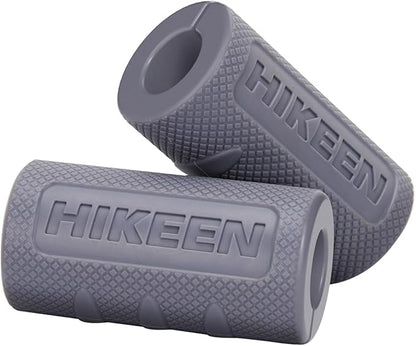 Hikeen Thick Bar Dumbbell Grips,Non Slip Hard Rubber Barbell Grips,Grips for Weight Lifting, Muscle