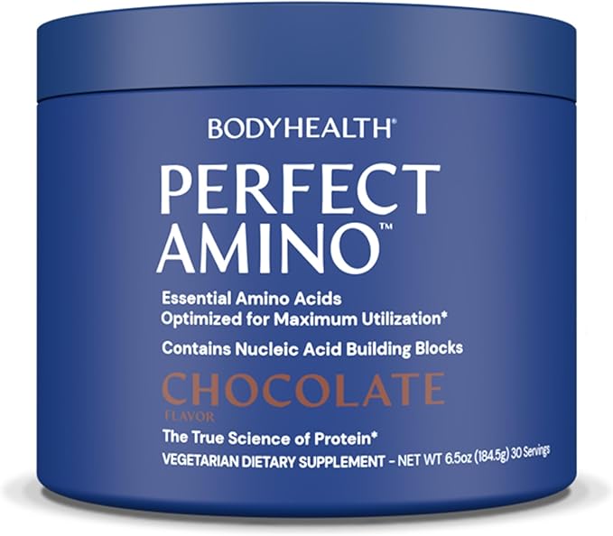 BodyHealth PerfectAmino Powder - BCAA and EAA Powder for Pre and Post Workout - Amino Acid Energy