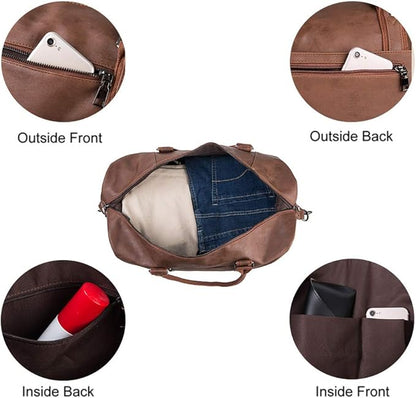 Weekender Overnight Bag Carry On Bag Travel Bag with Shoe Pouch