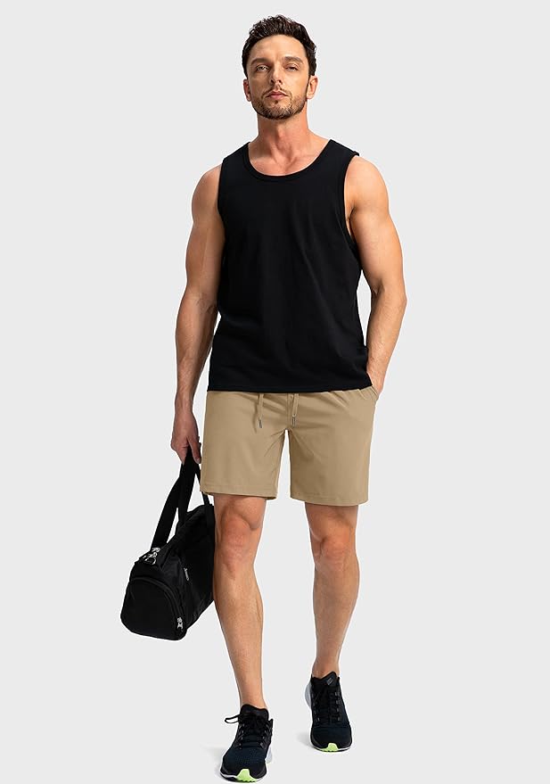 Men's Running Shorts with Zipper Pockets 9 Inch/ 7 Inch / 5 Inch Lightweight Quick Dry Gym Workout