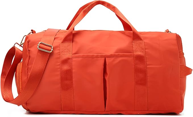 ZUEVI Sports Gym Duffel Bag for Men or Women Waterproof Weekender Travel Bag with Shoes Compartment