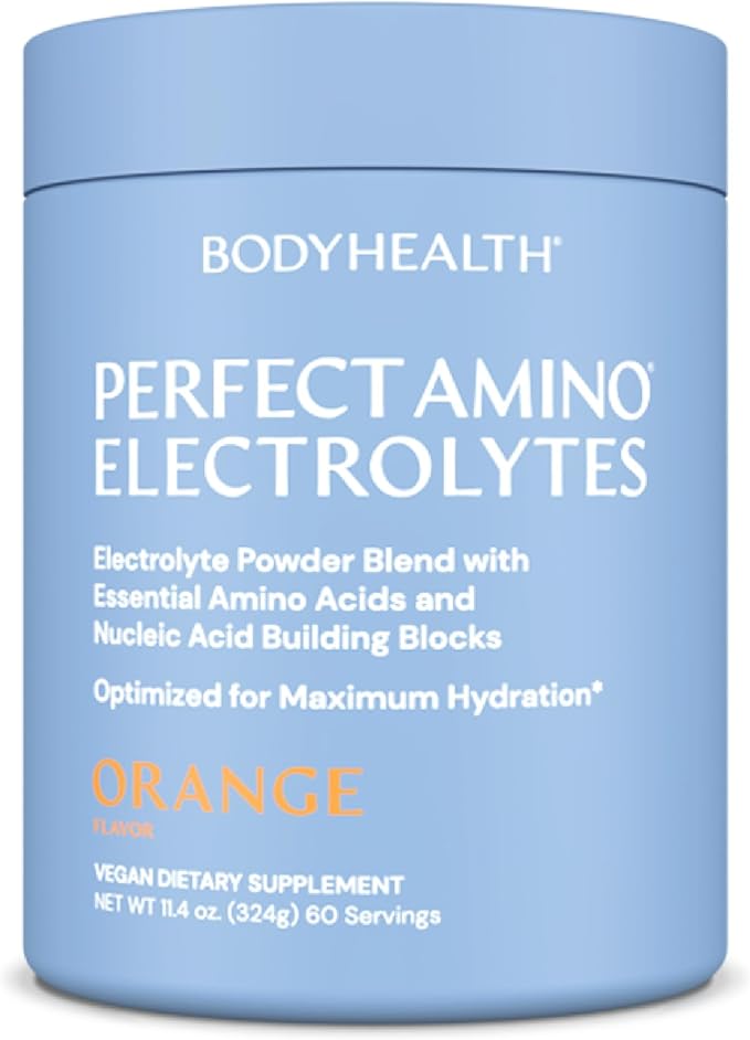 BodyHealth PerfectAmino Electrolytes Powder No Sugar, Keto Sugar Free Fasting Electrolytes Drink
