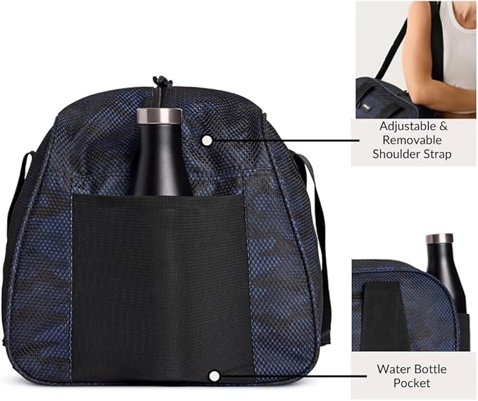 Vooray Burner Gym Duffel Bag, Gym Bag for Women and Men with Shoe Compartment, Weekender, Overnight