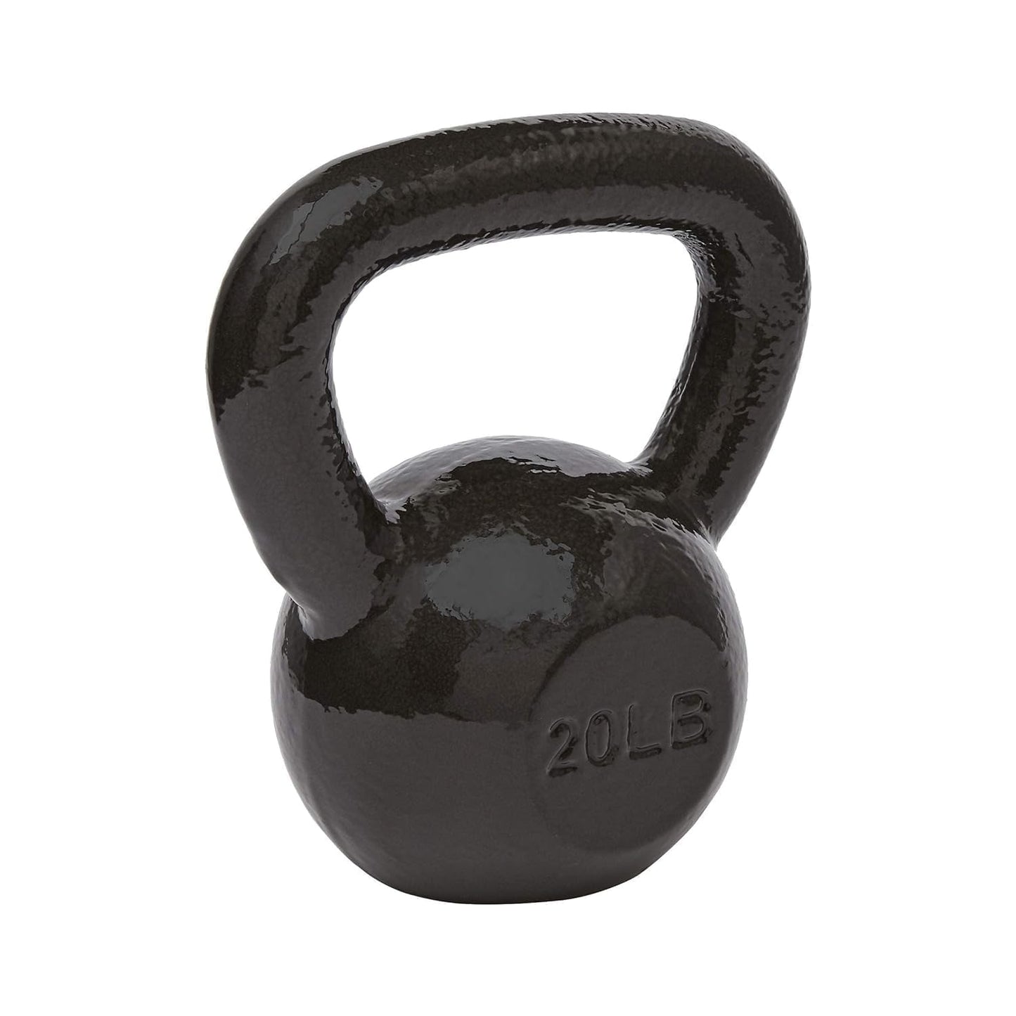 Amazon Basics Cast Iron Kettlebell for Strength Training Exercise, 20 Pounds, Black