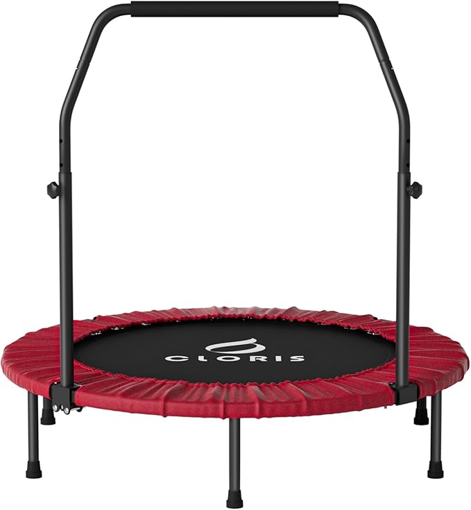 CLORIS 40in Folding Trampoline Mini Trampoline Rebounder Trampoline for Adults Fitness Trampoline