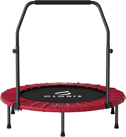 CLORIS 40in Folding Trampoline Mini Trampoline Rebounder Trampoline for Adults Fitness Trampoline