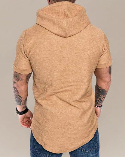 Lexiart Mens Fashion Athletic Hoodies Sport Sweatshirt Solid Color Fleece Pullover