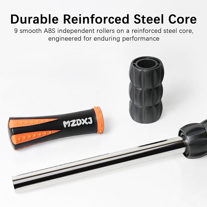 Muscle Roller Stick for Athletes -Roller Massager for Myofascial Pain Relief - Handheld Physical