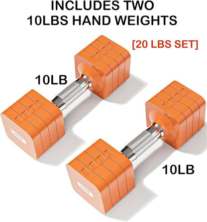 15LB 20LB 40LB 50LB Adjustable Dumbbell Set Free Weights Dumbbells Set for Women Men Hand Weights
