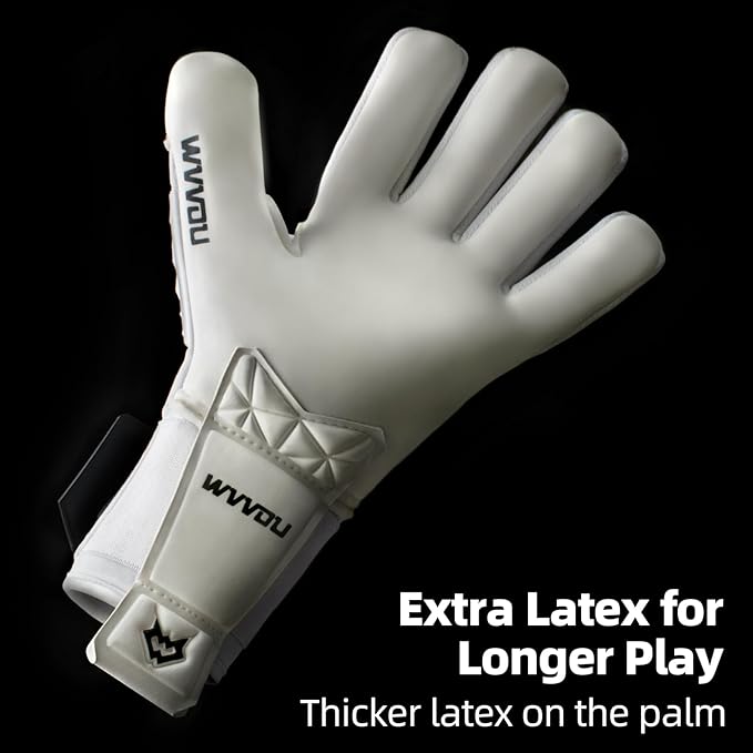 WVVOU Soccer Goalie Gloves for Adults and Youth, High Performance Goalkeeper Gloves with 5