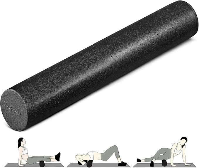 Yes4All High-Density EPP Round Back Roller Foam, Exercise Foam Roller for Yoga, Pilates &