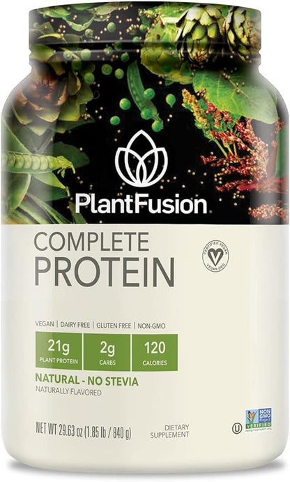 PlantFusion Complete Vegan Protein Powder - Plant Based Protein Powder With BCAAs, Digestive