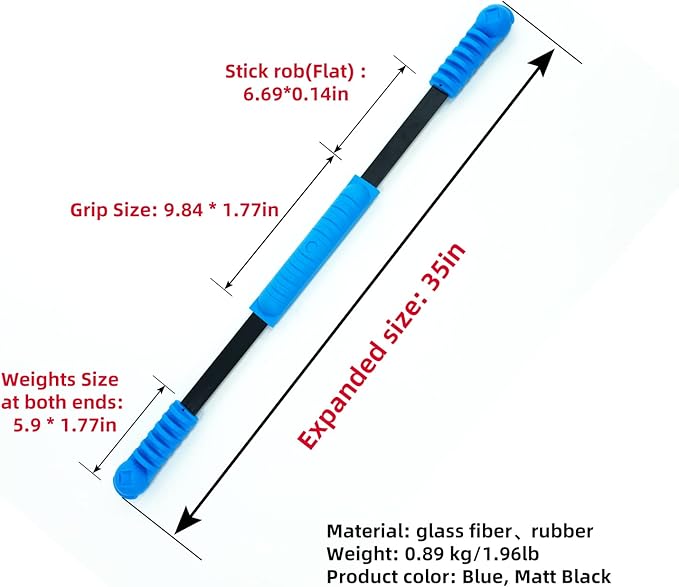 Elastic Fitness Stick Elastic Bar Body Exercise Bar Muscle Training for Exercise Tremor Stick