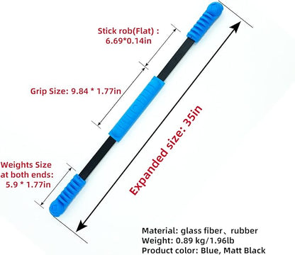 Elastic Fitness Stick Elastic Bar Body Exercise Bar Muscle Training for Exercise Tremor Stick