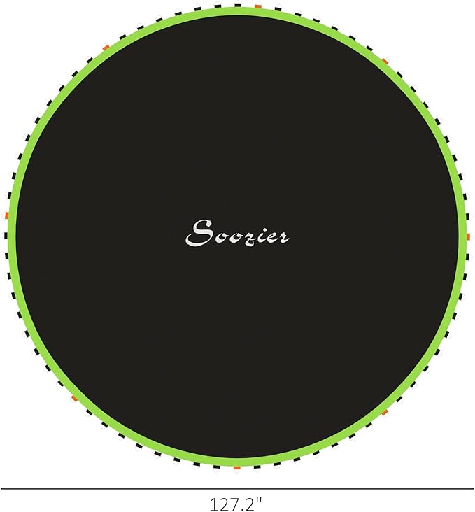 Soozier Trampoline Replacement Mat, Fits 12' Trampoline with 72 V Hooks, 5. 5" Springs, Trampoline