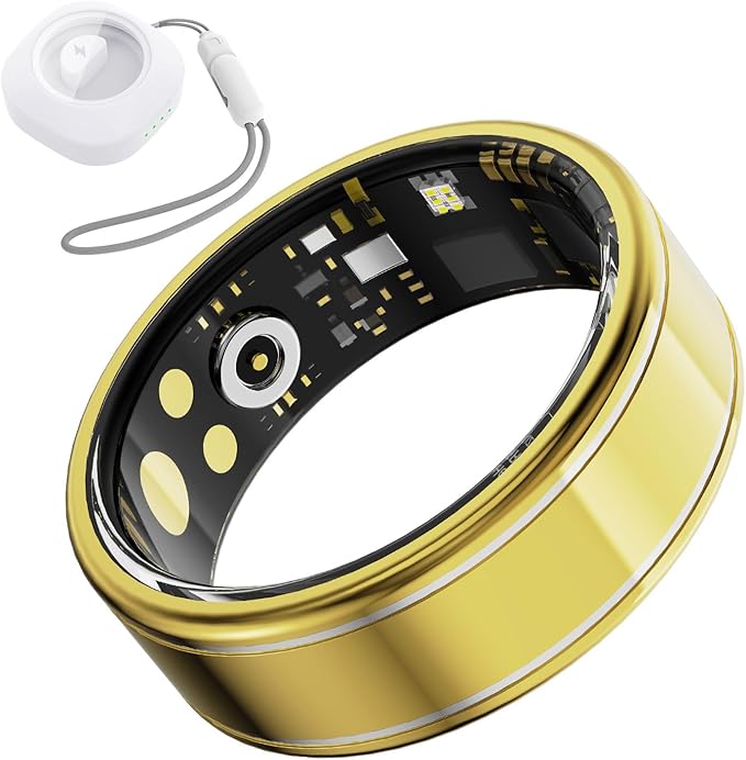 Fitness Tracker Ring for Men Women ??Smart Health Ring with Heart Rate, SpO2, Blood Pressure, Sleep