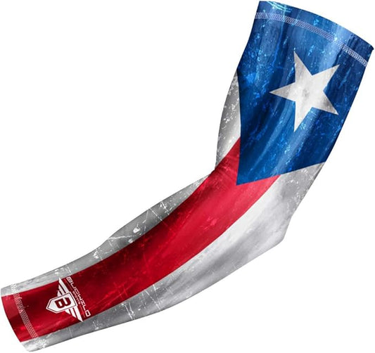 Bucwild Sports Flag Compression Arm Sleeve - Perfect for Baseball Basketball Football - Youth &