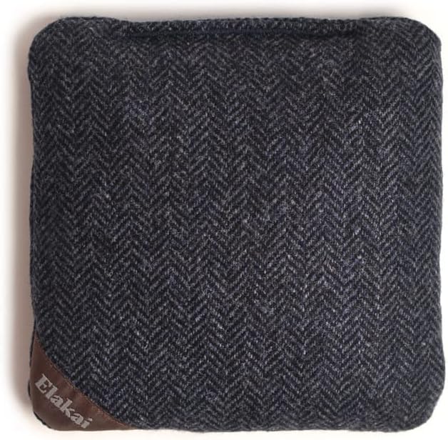 Elakai Cornhole Bags All Weather Single Sided Herringbone Regulation Size and Weight Set of 4 Size