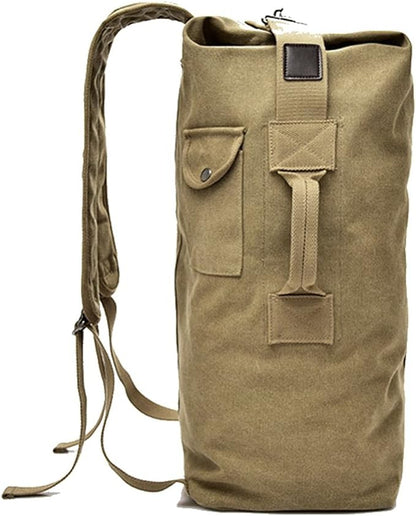 Large Capacity Travel Climbing Bag Tactical Military Duffel Bag Top Load Double Strap Canvas
