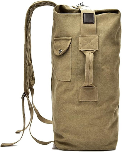 Large Capacity Travel Climbing Bag Tactical Military Duffel Bag Top Load Double Strap Canvas