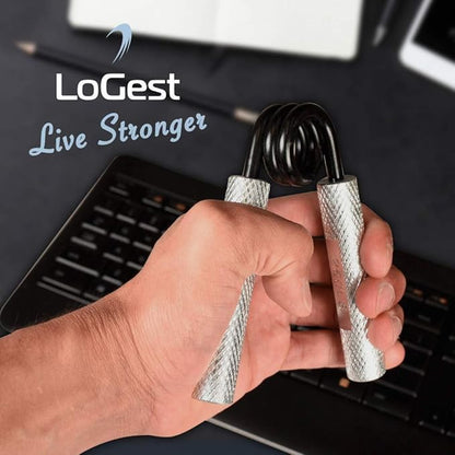 Logest Metal Hand Grip Strengthener 100LB-350LB No Slip Heavy-Duty Grip Strengthener with Gift Box