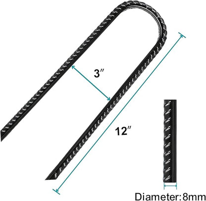 Eurmax USA Ground Anchors, Heavy Duty Ground Stakes, Trampoline Stakes, Tent Stakes Anchor Kit for