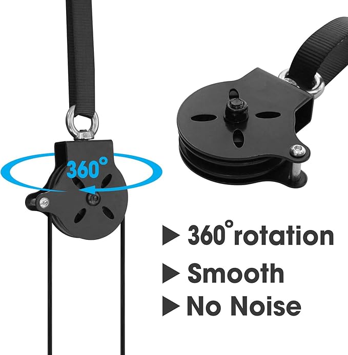 Yes4All Tricep Press Down Cable Machine Attachment Set, LAT Pulldown Attachment, Cable Machine