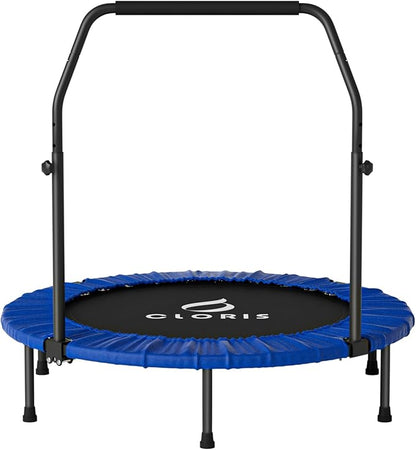 CLORIS 40in Folding Trampoline Mini Trampoline Rebounder Trampoline for Adults Fitness Trampoline