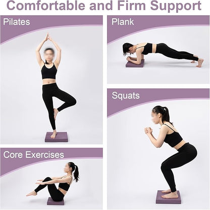 StrongTek Professional Foam Exercise Balance Pad - 15.8" x 13" x 2", High-Density TPE Foam Knee
