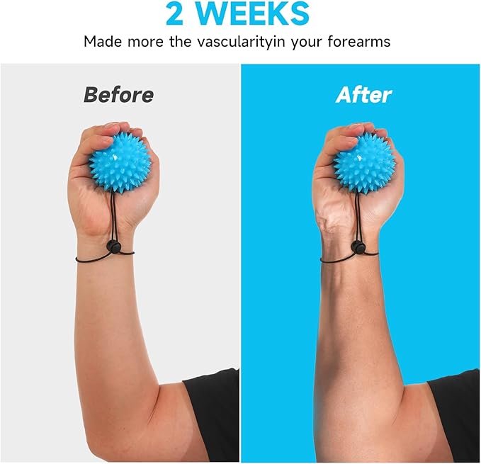 Hand Grip Strenthener - Squeeze Balls for Hand Therapy Set (5LB+10LB), Hand Exercise Ball for