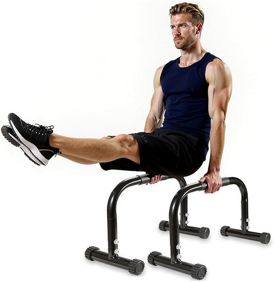 AmazeFan Parallettes Bars, High Steel Push Up Bar Strength Training For Handstands, Calisthenics