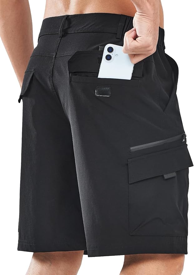 NORTHYARD Men's Cargo Hiking Shorts 9" Lightweight Outdoor Tactical Work Camping Sport Golf Casual